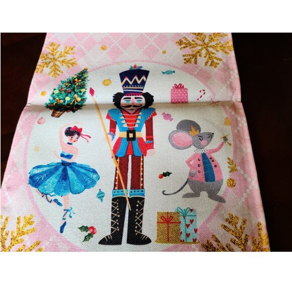 Nutcracker Table Runner Christmas Decor Holiday Decoration Decorative Cloth 72" - Picture 7 of 15